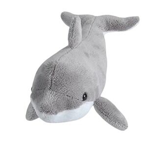 Wild Republic Dolphin Plush Stuffed Animal Toy Gray Kids 11"